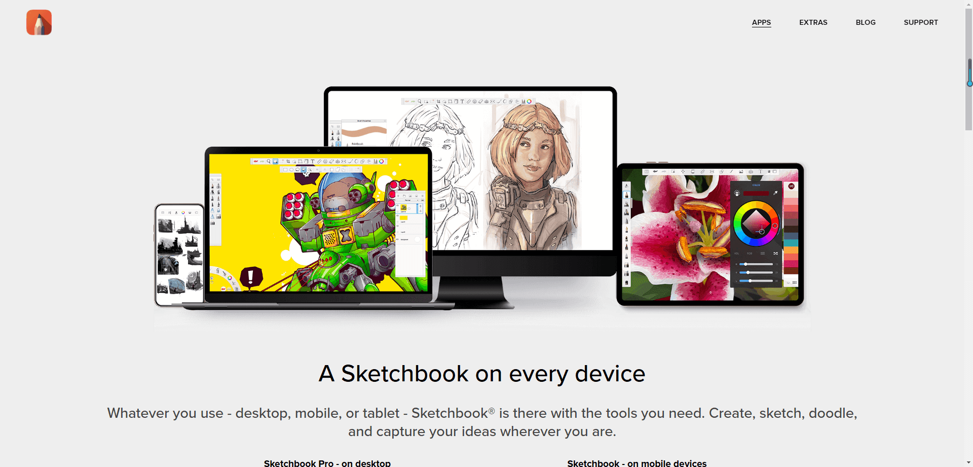 Sketchbook Online：经典 Autodesk 绘画工具的网页版