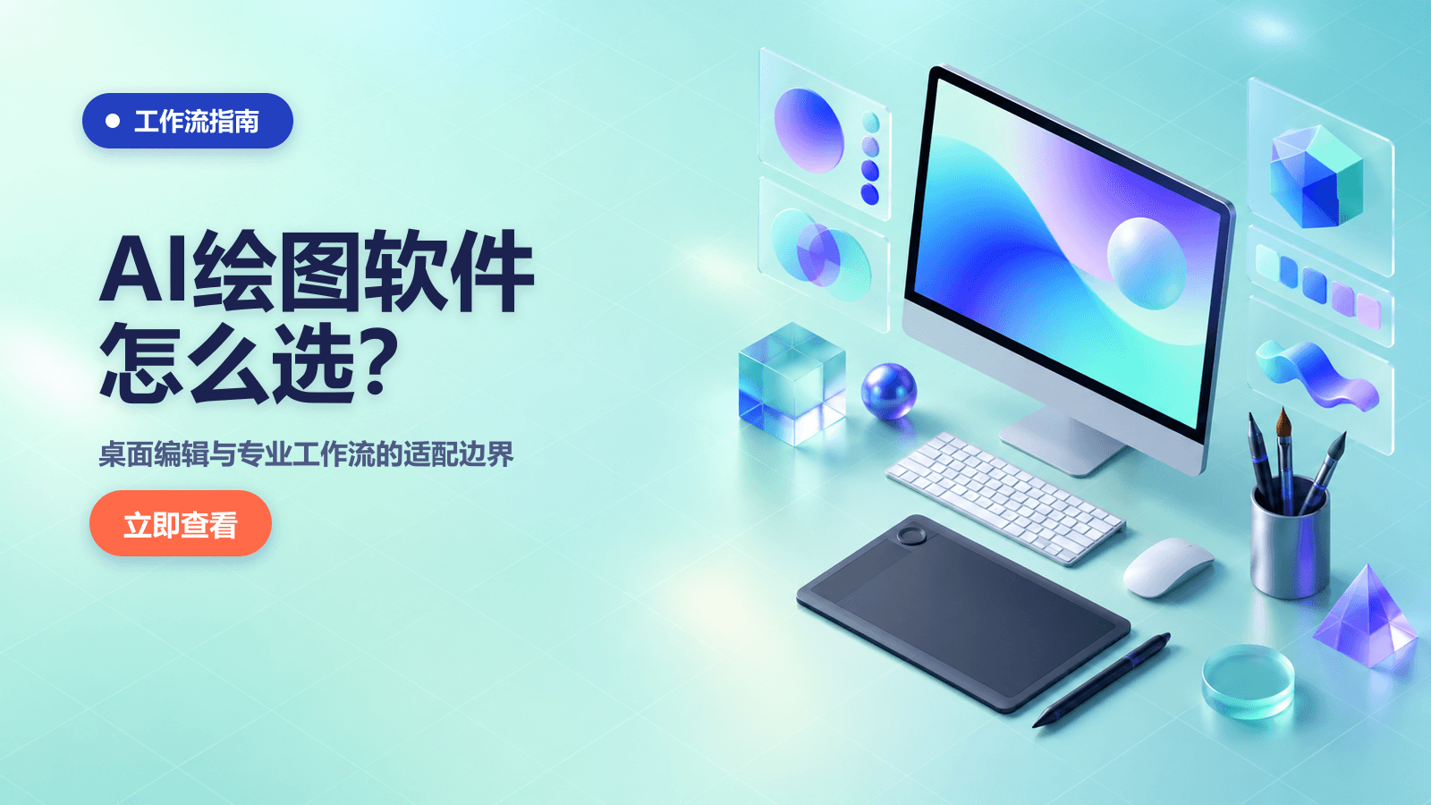 AI绘图软件怎么选？桌面编辑与专业工作流