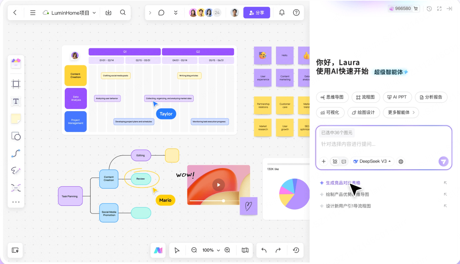 在博思白板画布内应用AI Agent
