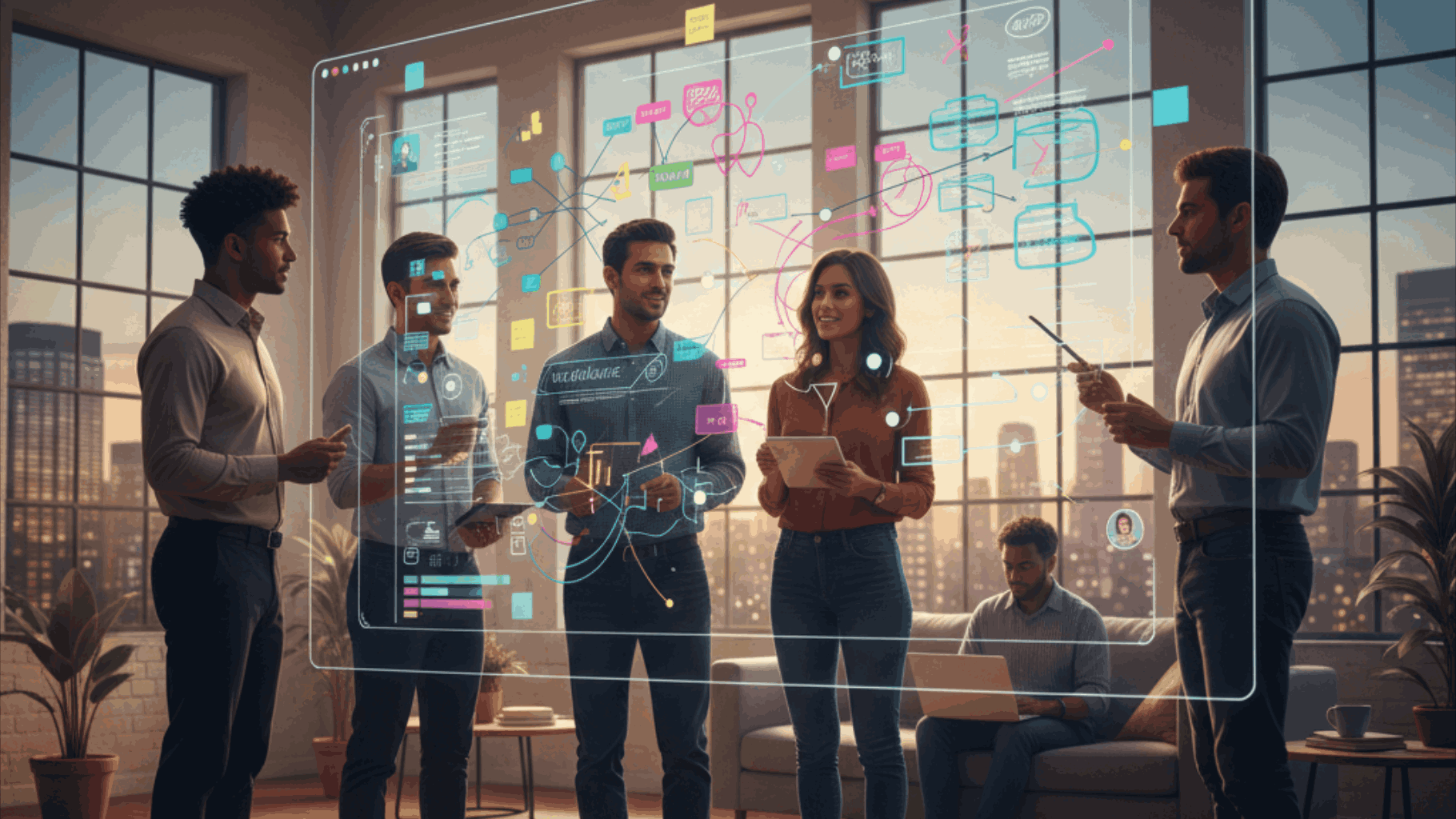 视觉化白板提升混合办公效率