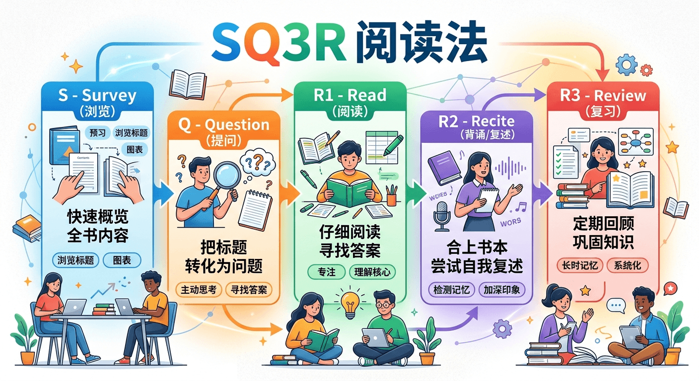 SQ3R 主动阅读笔记法