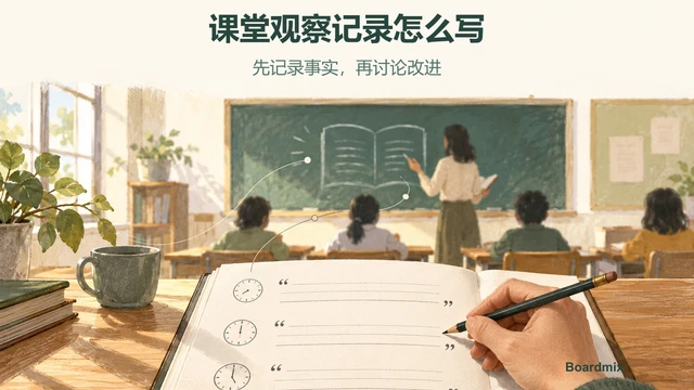 课堂观察记录怎么写？把学生表现、解释和改课建议分开