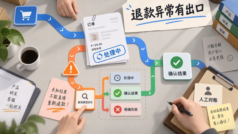 流程图异常分支怎么画？用一张图讲清触发条件、处理动作和回流路径