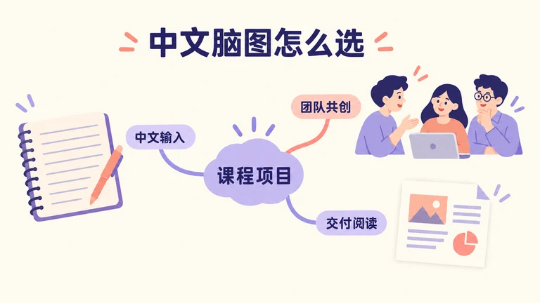 中文在线思维导图软件怎么选？输入、协作与导出验收表（2026）