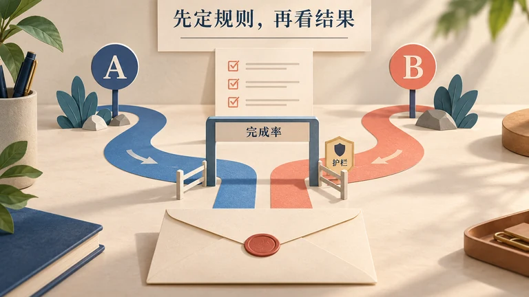 产品实验方案怎么做？从假设、指标到停止条件的完整模板