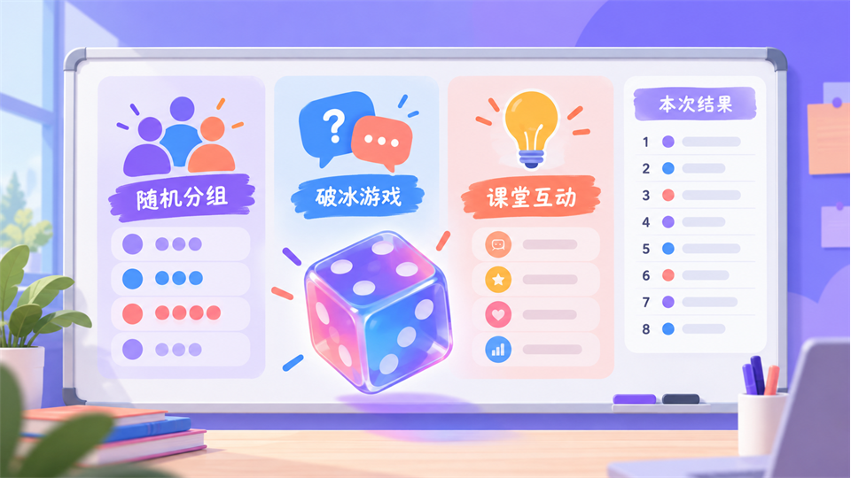 在线白板骰子怎么用？随机抽签、破冰与课堂互动玩法