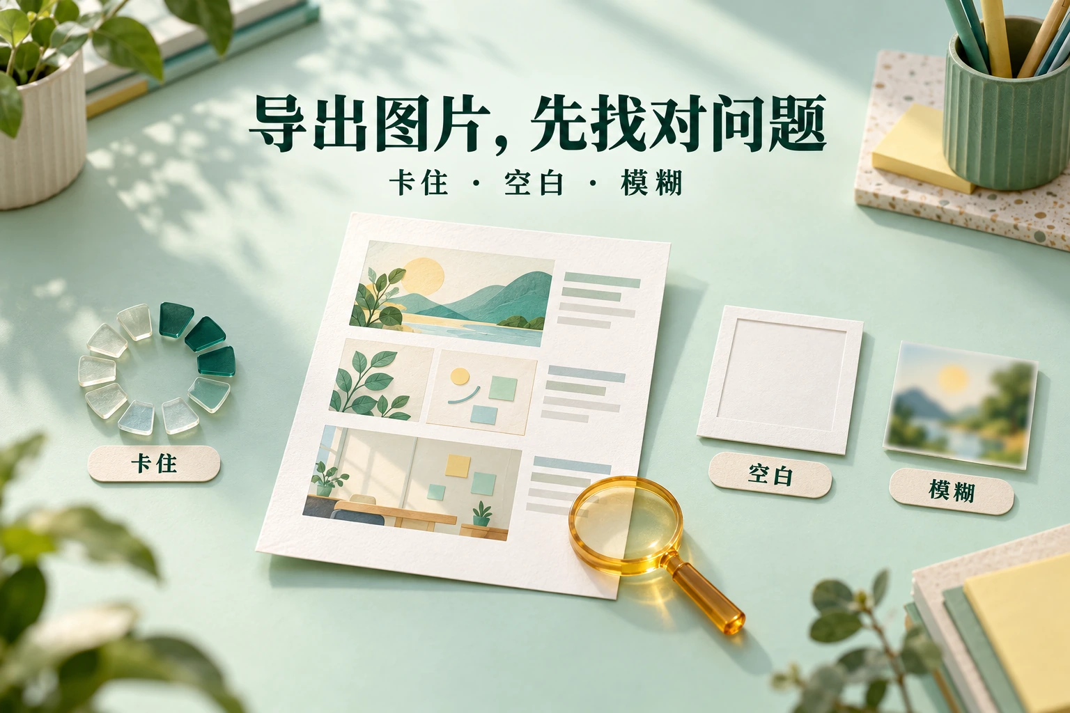 导出图片排查的卡住、空白和模糊三种问题