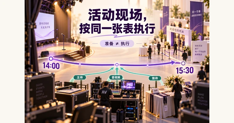 活动执行时间表怎么做？把发令、并行准备和超时调整排清楚