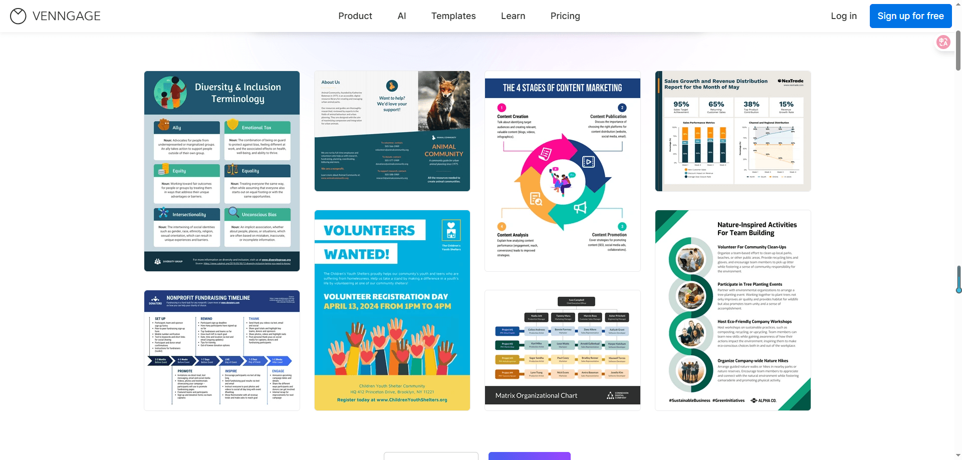 Venngage:偏信息图表达的鱼骨图工具