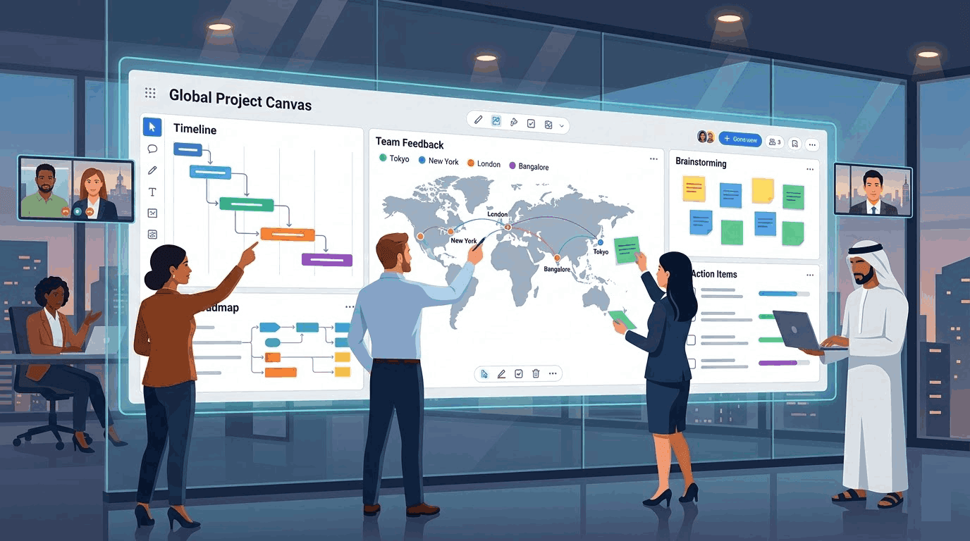 无限画布助力提高跨国协作效率