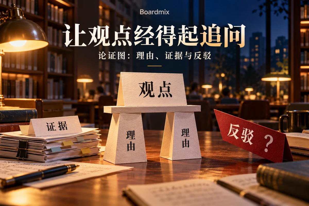 图书馆场景中用理由支撑观点,并检查相关证据与反驳