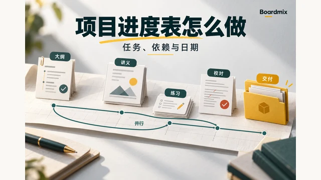 项目进度表怎么做？任务、工期、依赖与里程碑7步法