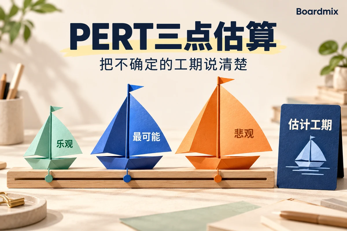 PERT三点估算的乐观、最可能与悲观工期,以及形成估计工期的目标