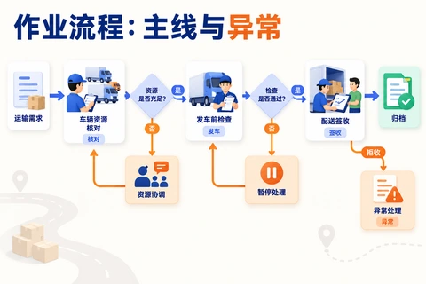 作业流程图怎么制作？3步画清任务、条件与异常处理