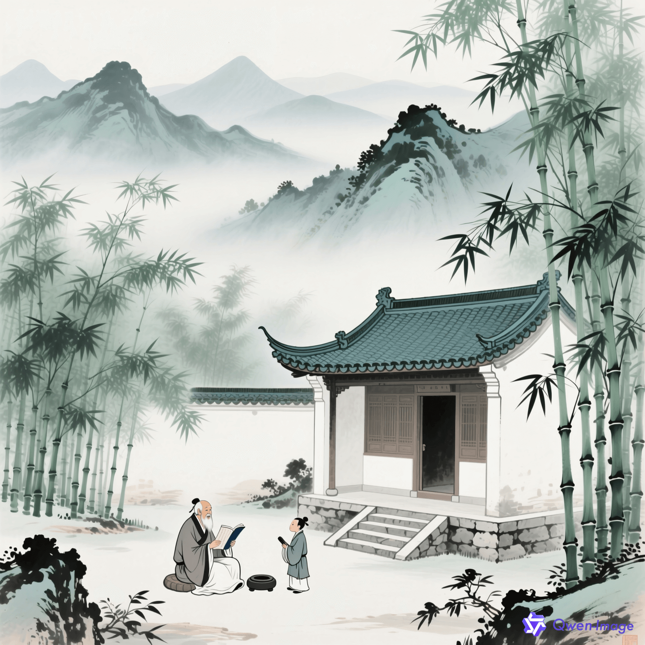 AI生图风格 古风 / 水墨风