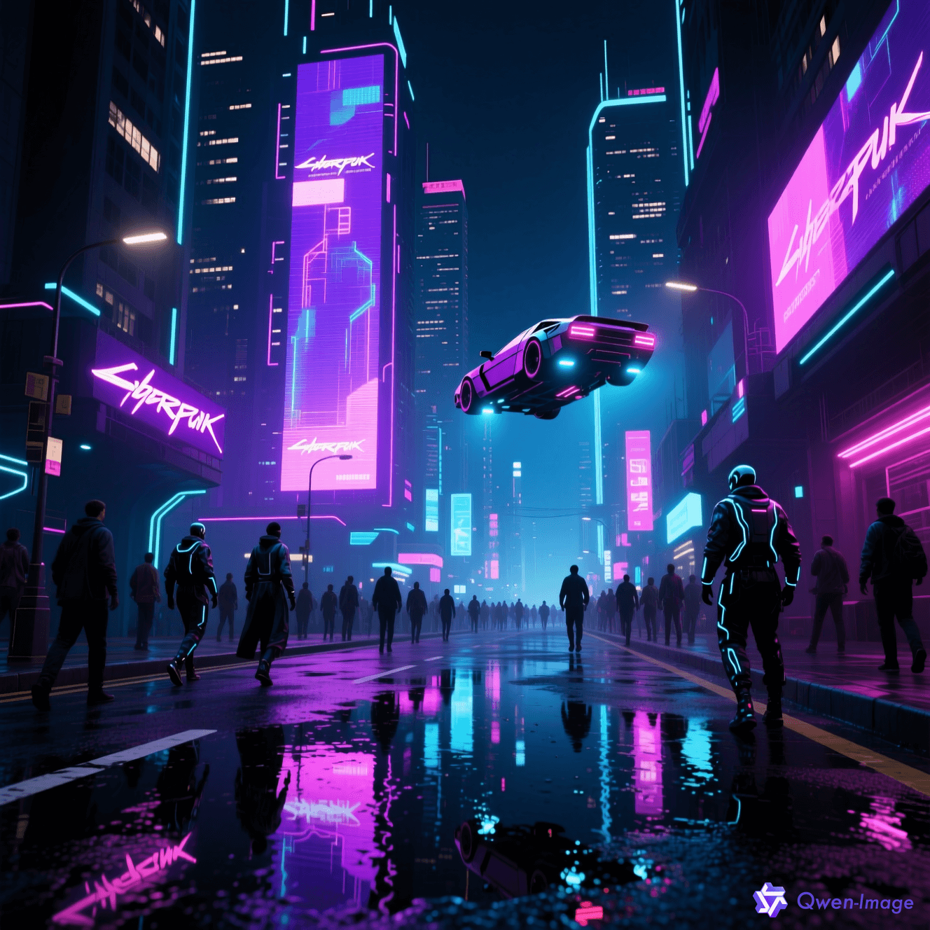 AI生图风格 赛博朋克 / 机器朋克风