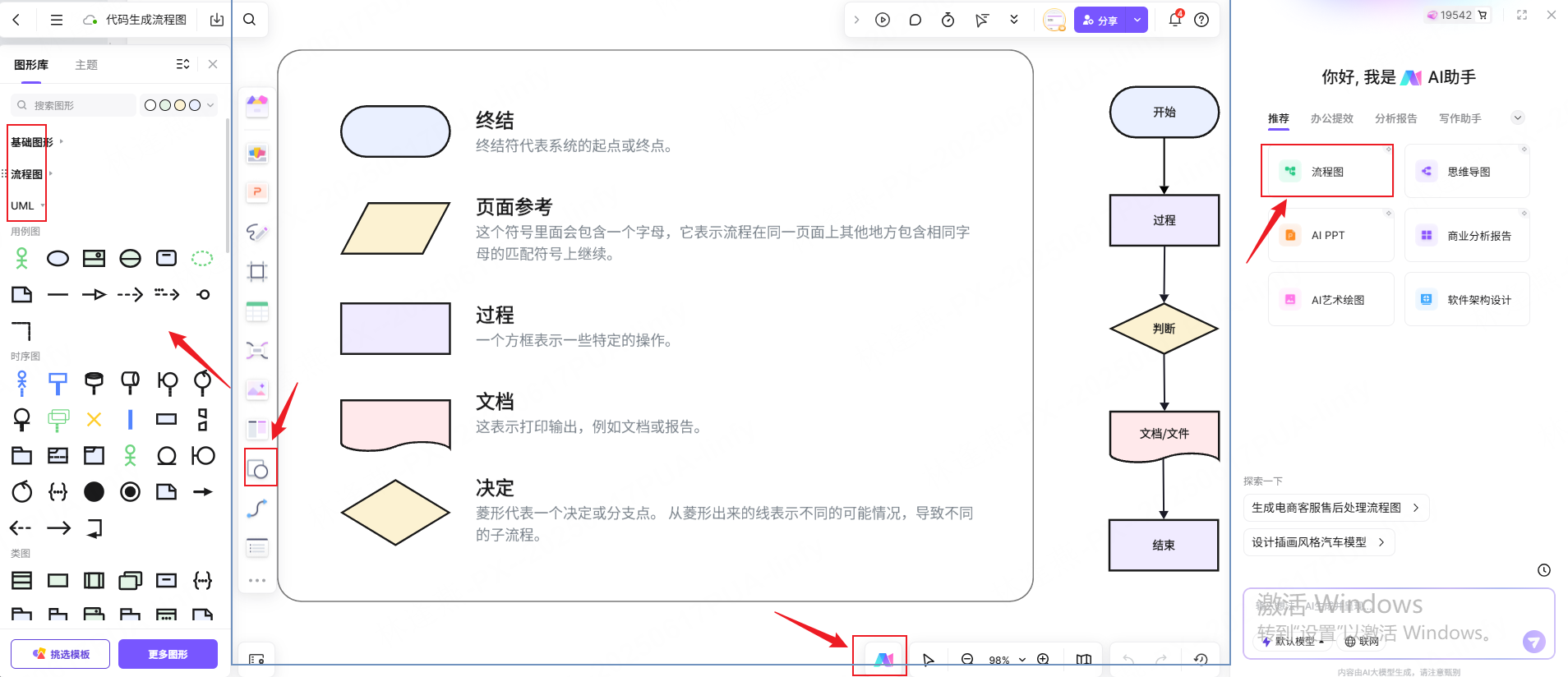 立即用boardmix，代码生成流程图！