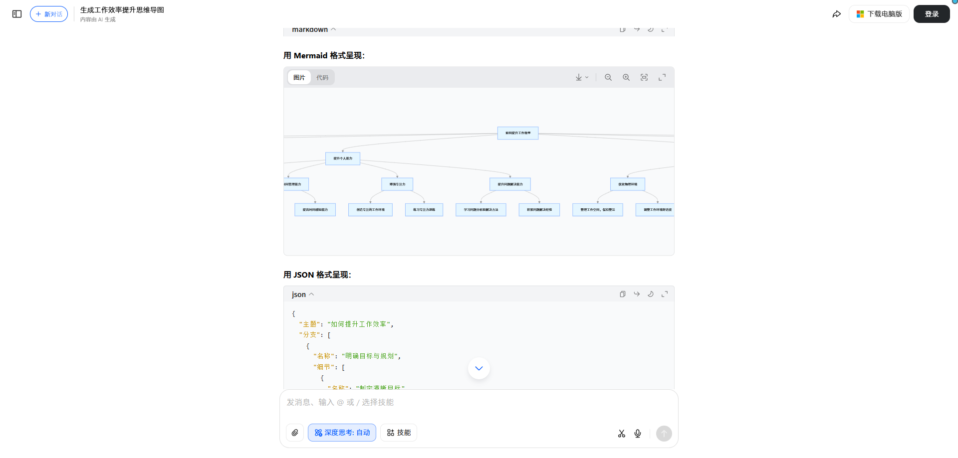 豆包怎么生成思维导图