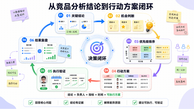 从竞品分析结论到行动方案闭环