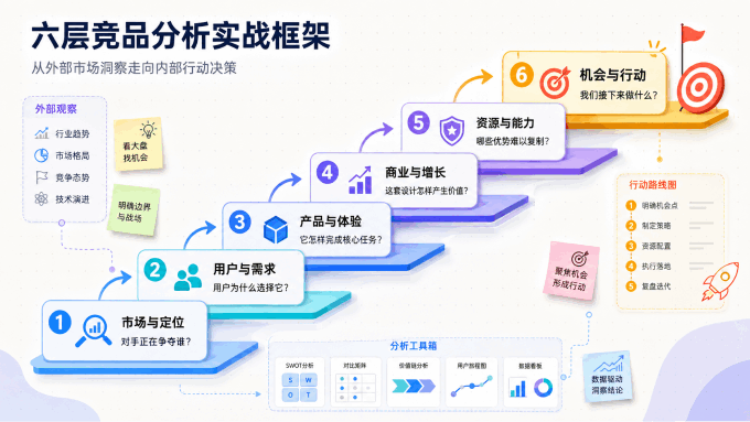 六层竞品分析实战框架