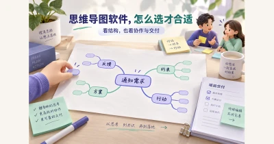 思维导图软件怎么选？8款工具的场景、协作与交付对比