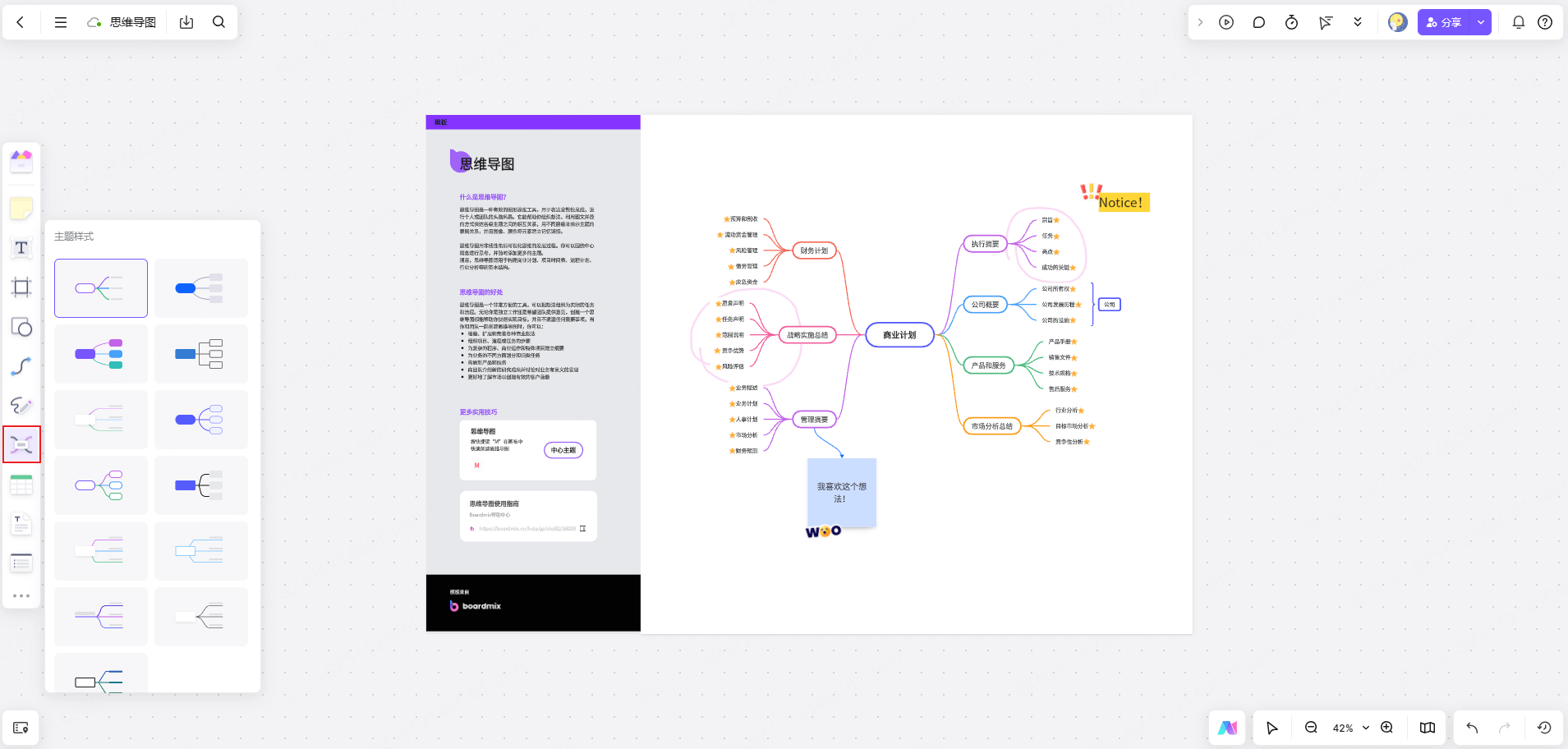 确定主题,创建画布